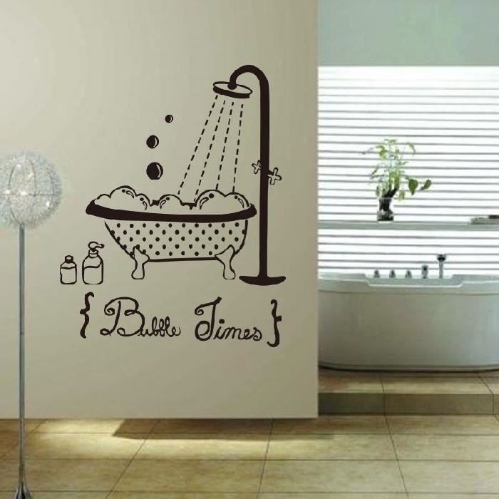 Sticker adhésif déco salle de bain (57 x 71 cm) S