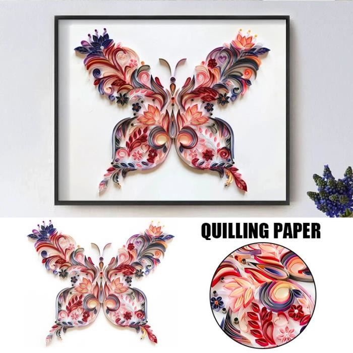Kit de peinture en papier Quilling autocollants muraux pour chambre d'enfants décoration de maison T objet decoratif YFGJ1086