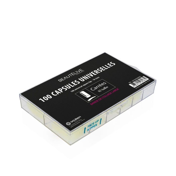 Capsules - Capsules pour ongles avec bandes de collage large x100 - Beautélive