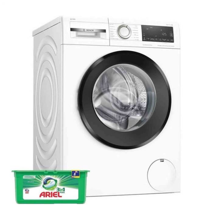 BOSCH Lave-Linge Frontal 10kg 1400trs/min Tambour VarioDrum Machine à laver hublot 59 Blanc