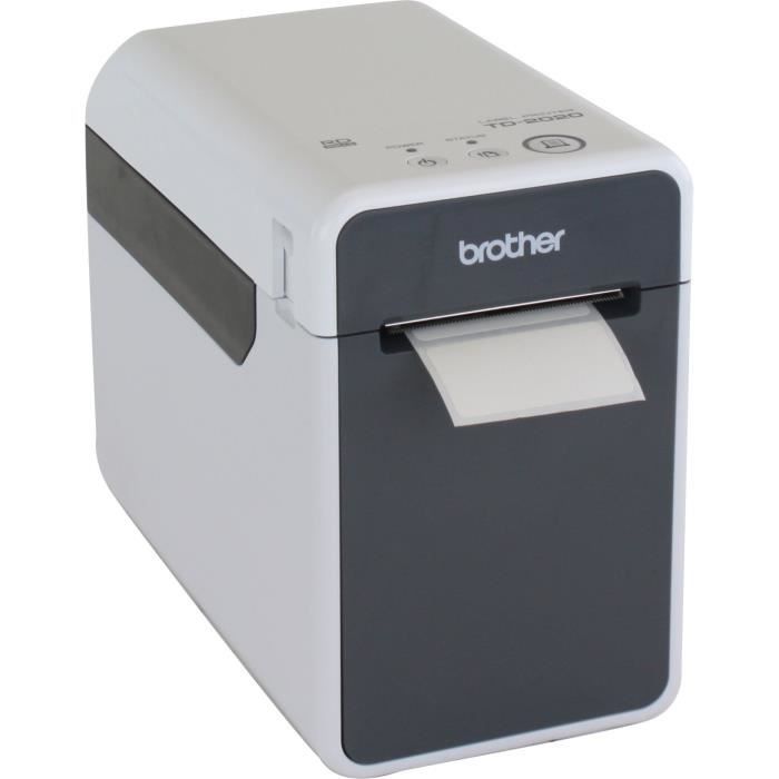 BROTHER Imprimante d'étiquettes TD-2020 - Papier thermique - Rouleau (6 -3 cm) -USB 2.0