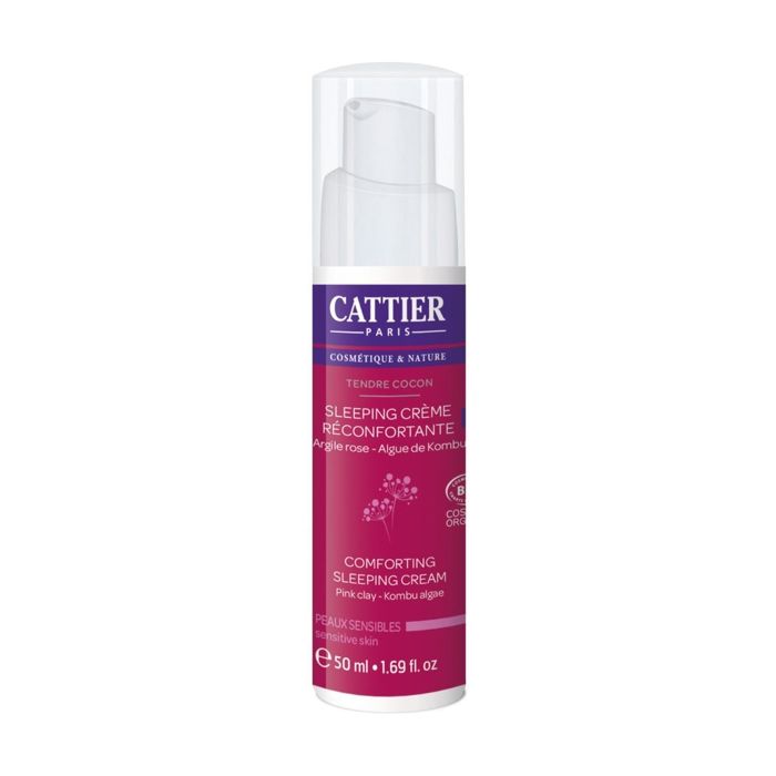 CATTIER Soin de Nuit Apaisant Bio Tendre Cocon peaux sensibles 50 ml