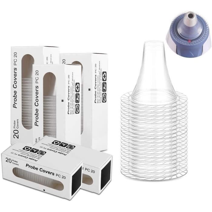 Embouts Thermoscan Braun, Ezlife 100 Pcs Embout Thermometre Braun Jetables Filtre Universelle Embout Thermomètre Auriculaire
