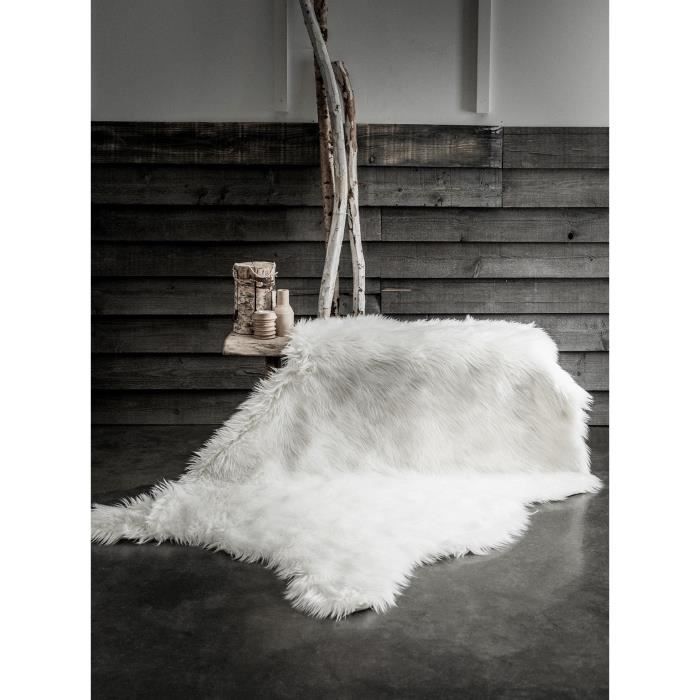 TODAY Tapis fausse fourrure Chalet - Poils longs - 60 x 180 cm