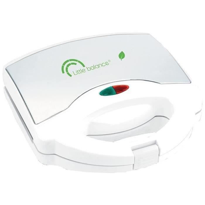 LITTLE BALANCE Gaufrier Happy - 750 W - Blanc