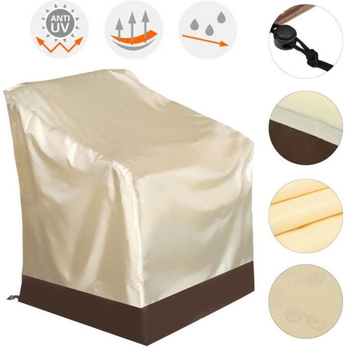 Housse de Fauteuil Chaise Jardin Protection Pour Anti-poussière Couvercle Durable 84x67x73cm