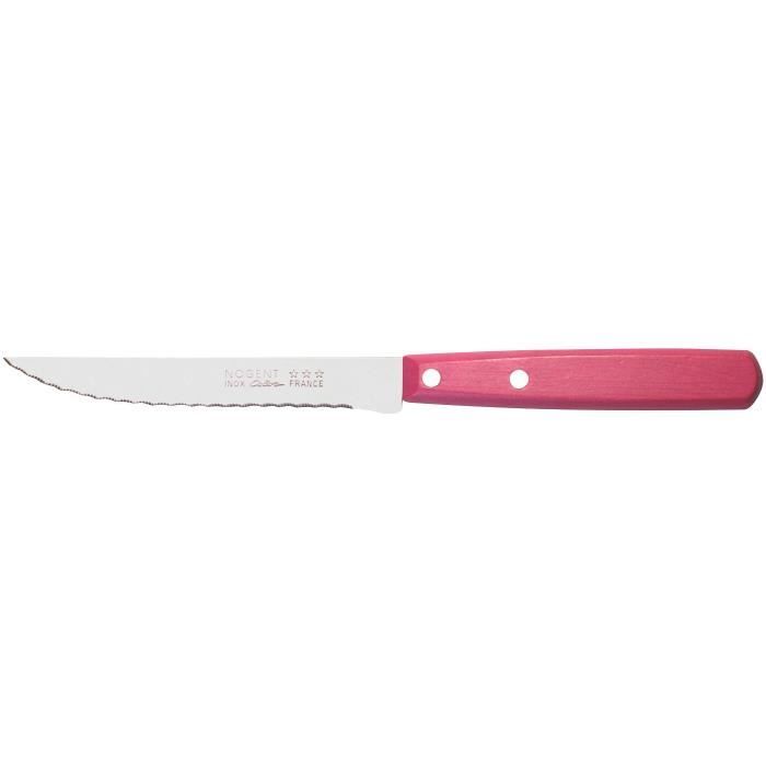 NOGENT Couteau à steak inox 11 cm - Rose