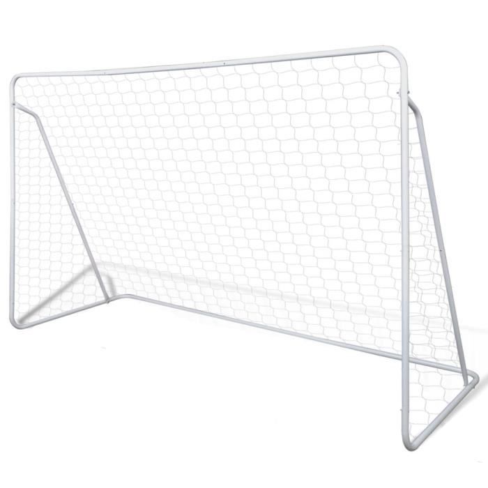 Cage de but de football 240 x 90 x 150 cm Acier
