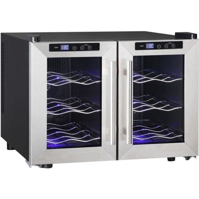 Qlima Refroidisseur de vin 130 W 40 L Argenté FWK 1612