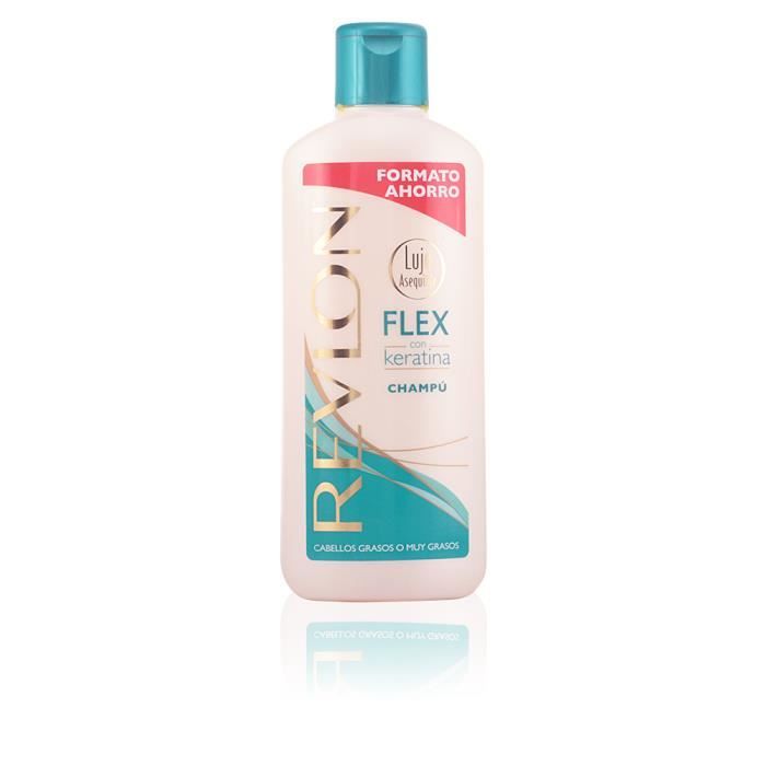 FLEX SHAMPOOING huileuse. Shampooing traitement anti-graisse. Il contient la kératine et les agents de nettoyage spécialisé pour lut