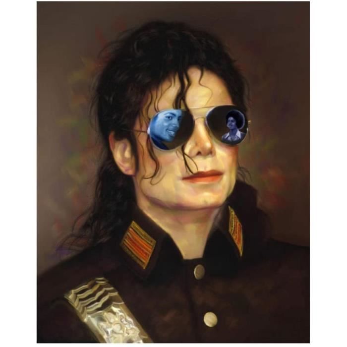 DIY Point De Croix Peinture Au Diamant Kits 5D 40X50cm Michael Jackson MJ Diamant Peinture Diamant Broderie Strass@Z6673