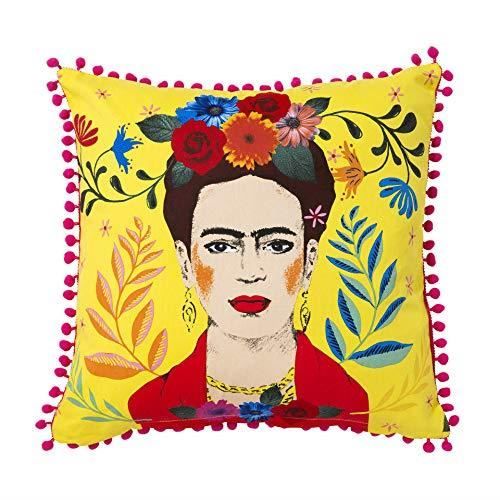 Talking Tables Frida Kahlo | Coussin Frida | 45 x 45 cm BOHO-CUSHION