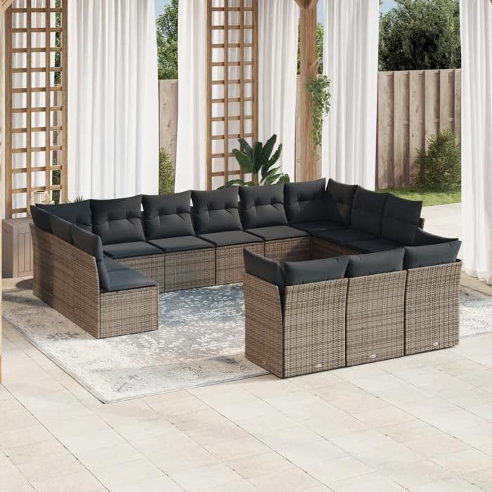VidaXL Salon de jardin 13 pcs - vue 6