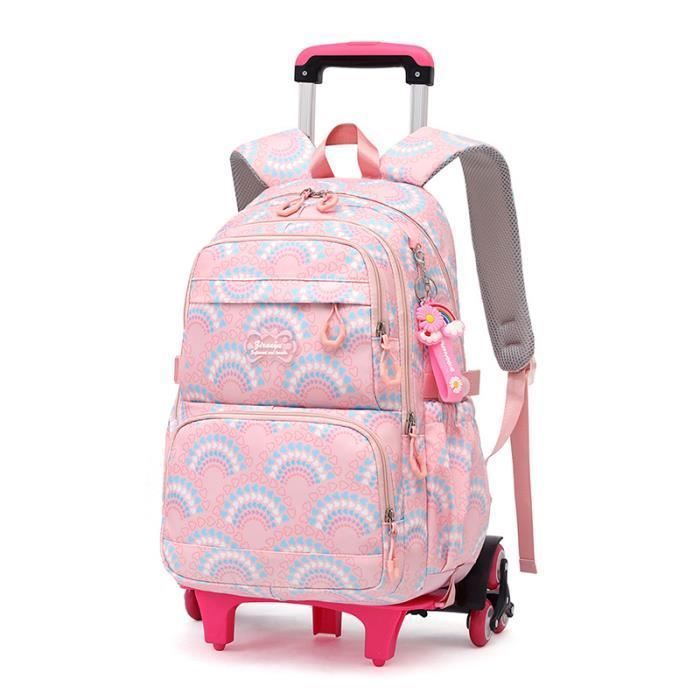 Cartable à Roulettes Fille Tanou 36L Sac Dos Roulettes