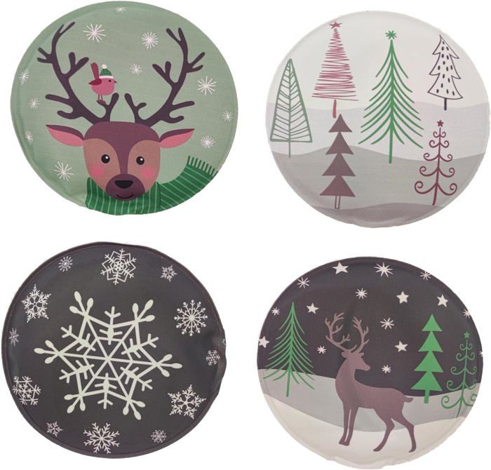 MC-Trend Ensemble De Chauffe-mains : 4 Chauffe-mains Enchanteurs Avec Mignons Motifs De Souris – Toujours Réutilisables Pour Une Chaleur Bienfaisante