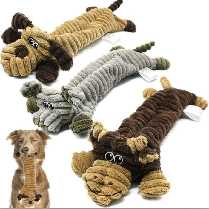 Lot de 3 jouets pour chien indestructibles doux et résistants