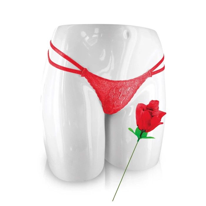 Fleur artificielle - FUNSEX - CC7200020030 - Rouge - Culotte en dentelle - Taille Unique