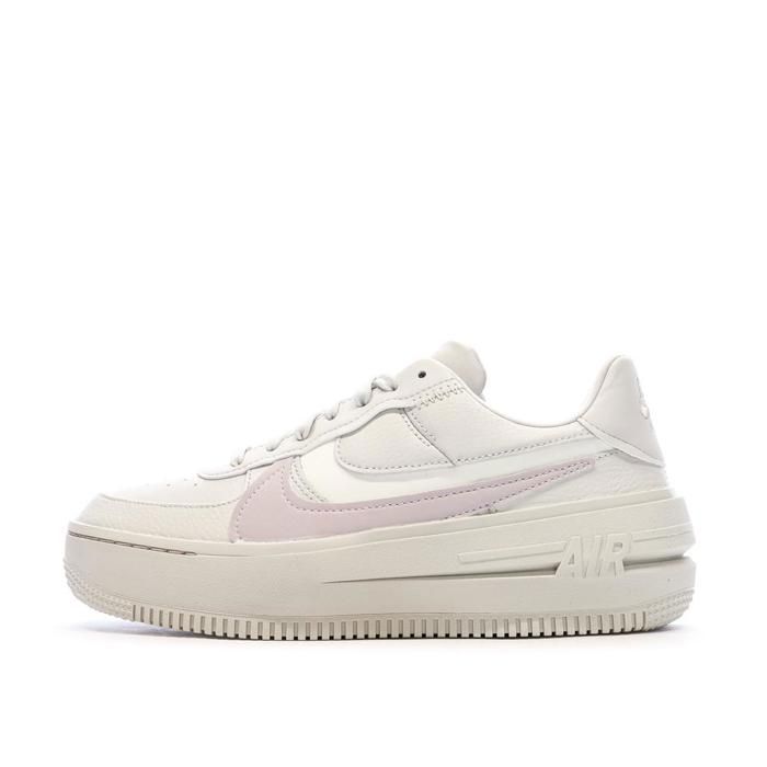 Nike Air Force 1 Greige Femme Nike PLT. AF. ORM