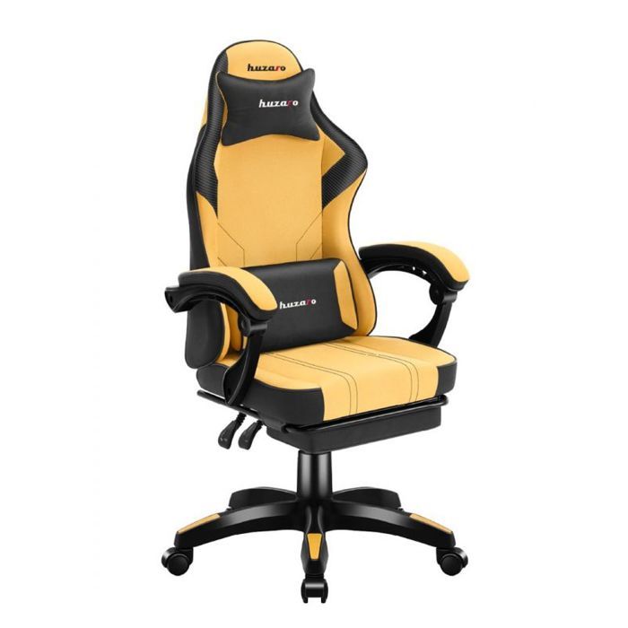 Chaise de bureau - HUZARO - Force 3.7 - Jaune - Confortable - Ergonomique