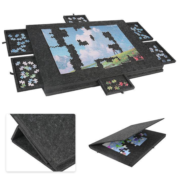 Becko - Plateau de puzzle - Table de puzzle - Hauteur réglable - 1500 pièces - Avec