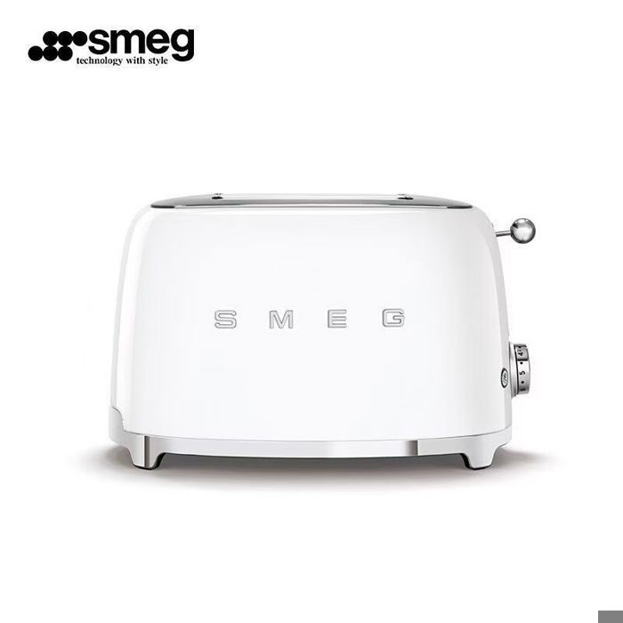 Smeg Grille-pain 2 Tranches TSF01WHEU 2 Fentes 36 mm 6 Niveaux de Brunissage Fonction Chauffage Décongélation et B GRILLE-PAIN