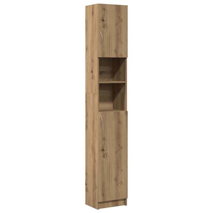 Armoire de salle de bain chêne artisanal 32x25 5x190 cm_2 ans garantie_77765