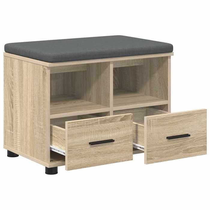 VIDAXL - Meuble Banc - Banc dentrée Chêne Sonoma 60x38x46 cm -_2748