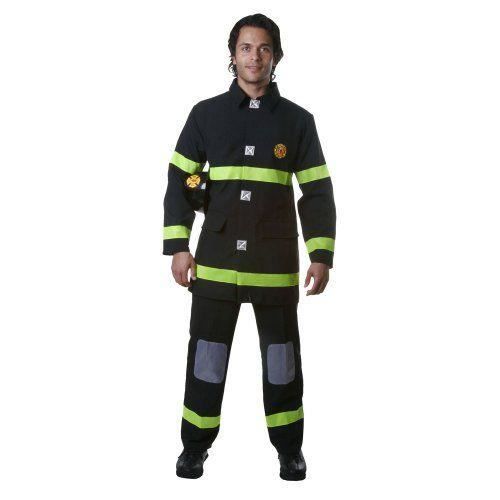Dress up America - Déguisement de pompier pour adulte - Taille 173-206cm -  Noir - 340-XXL