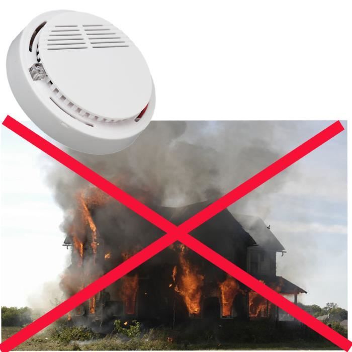 Neuf feu fumée chaleur Alarme détecteur de maison bureau Sécurité Système 9V
