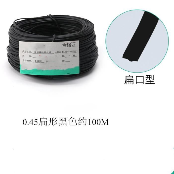 Attache Câble Fil De Fer Galvanisé 100m 0.55mm Ronde Flexible - Accessoire Bricolage