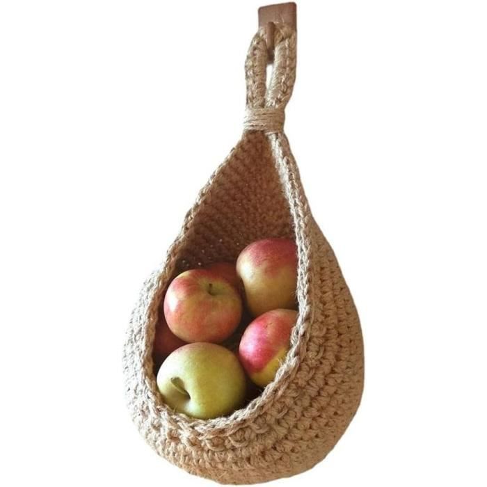 Corbeille à Fruits Suspendue, Panier De Rangement Mural En Fil Metallique De Grande Capacite A 3 Etages Avec Crochets Pour La Cuisine Et La Salle De Bain 85387954