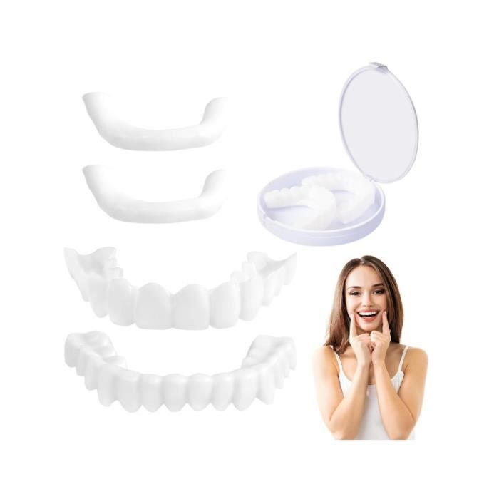 Dentier Provisoire, 1 Ensemble Prothese Dentaire, Immédiatement Fausse Dent Naturel a Poser
