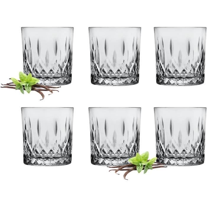 Lot De 6 Verres Turquoise 300ml | Verres à Cocktail Long Drink | Colorés Et Élégants | Parfaits Pour Fêtes