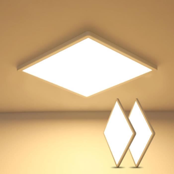 Universal - Lampes LED Plafond lampe carrée lampe cristalline 2 Carte à LED  intégrée 36W Plafond moderne lampe - Lampes de bureau - Rue du Commerce