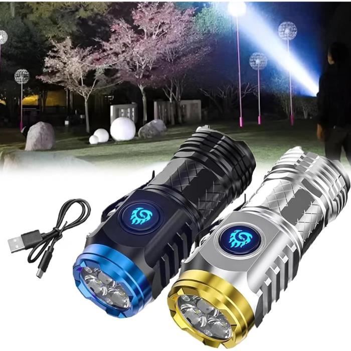 Eletorot Lampe de Poche Rechargeable, Mini Lampe LED 800 Lumens COB