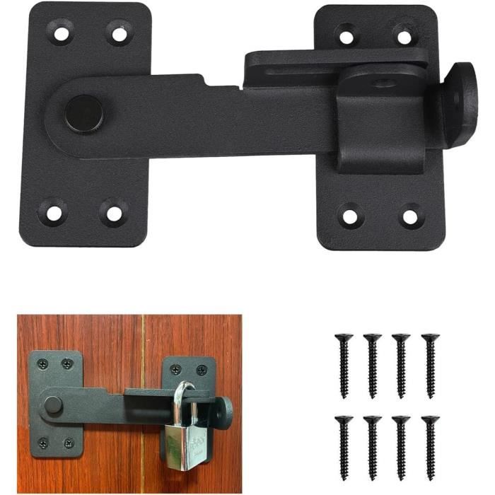 Verrou De Porte De Grange À Angle Droit 90 ° 180 ° En Acier Inoxydable