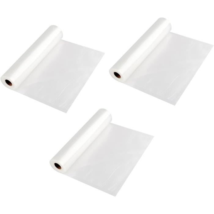 Rouleaux Sous Vide Leifheit 20x600cm - 2 Rouleaux, Sans BPA, Pour Conservation Et Congélation Aliments