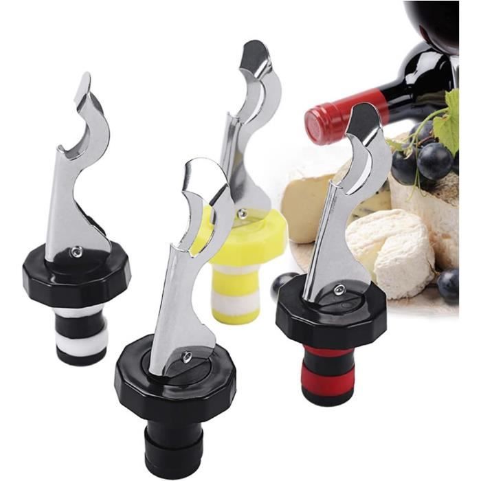 Lot De 4 Bouchons En Silicone Pour Bouteilles De Lait En Verre - Étanches, Réutilisables, Couleur Blanc, Rose, Bleu, Vert, Taille Universelle - 9
