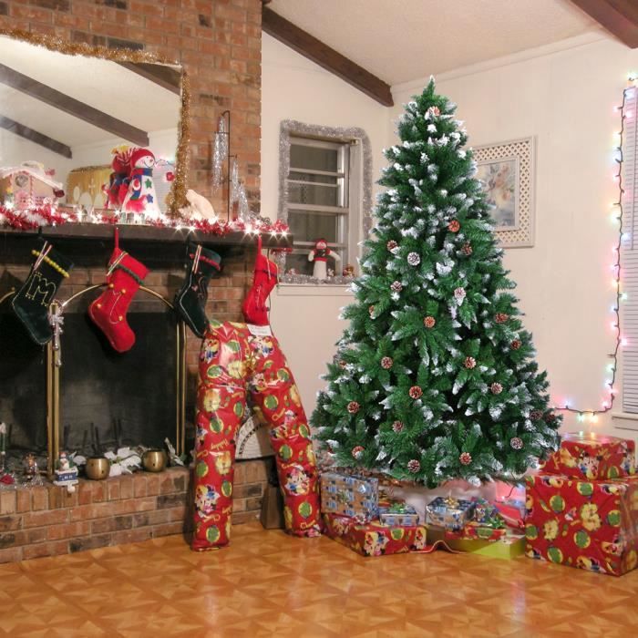 Sapin de Noël artificiel 210 cm Décoration fêtes Arbre de noël 1350