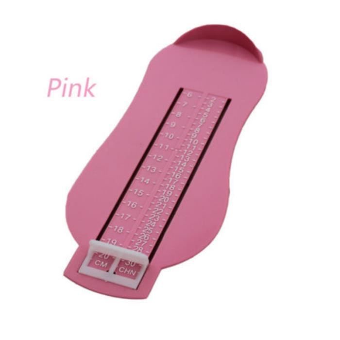 Infantile Bebe Enfants Mesure De Mesure Du Pied Mesure De La Chaussure Pour L Outil Taille Du Tout Petit Rose Cdiscount