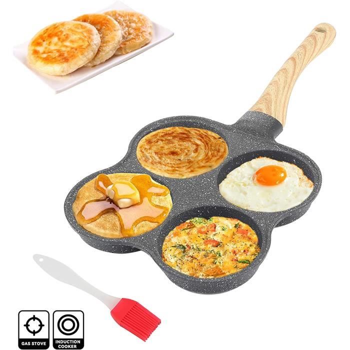 GRÄWE Poêle à Crêpes Antiadhésive 28cm - Compatible Induction Et Lave-Vaisselle