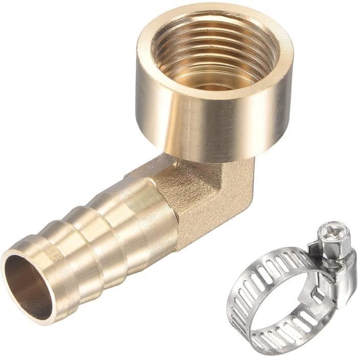 Raccord Tuyau Barbelé 1/2 Pouce NPT - 2 Pièces - Inox 304 - Uxcell