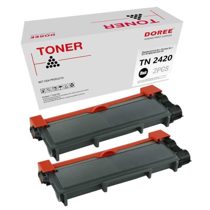 Toners DOREE Toner Compatible pour Brother TN2420 - TN2410 , 2