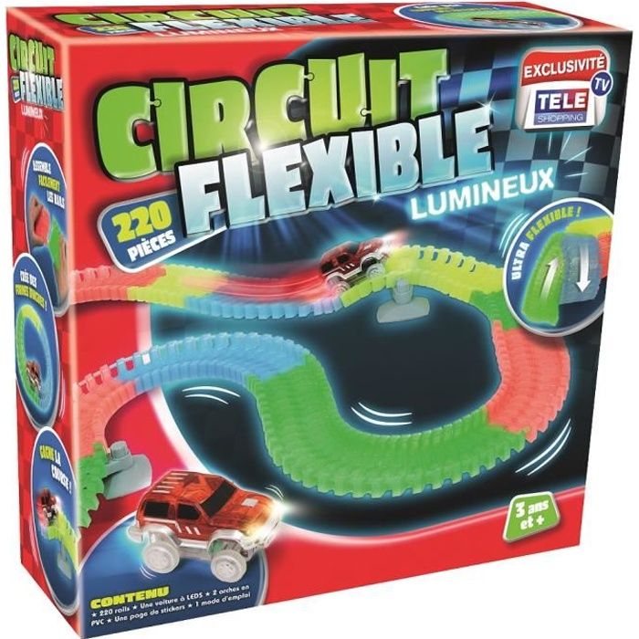 Circuit de voiture flexible et lumineux jouet d'occasion Revaltoys