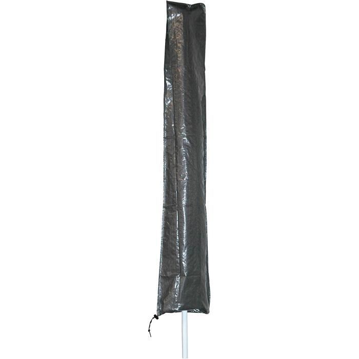 Housse De Protection Pour Parasol 3 M (8 Branches) - Polyester Oxford 420D Résistant - Coupe-vent, Imperméable - Couleur Marron