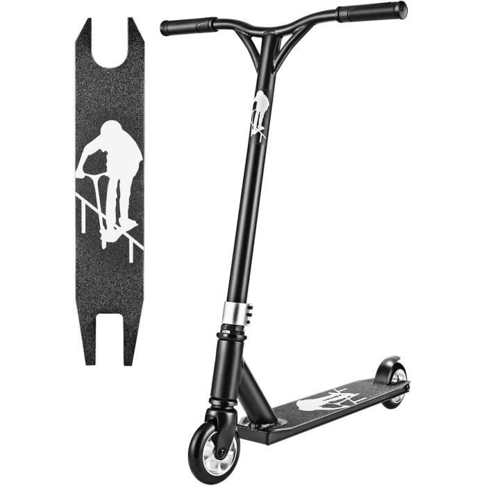 STAR SCOOTER Pro Sport Mini Stunt Scooter Trottinette Freestyle Enfant de 5 Ans | Patinette 110mm Aluminium pour débutants et confirmés | Noir & Vert