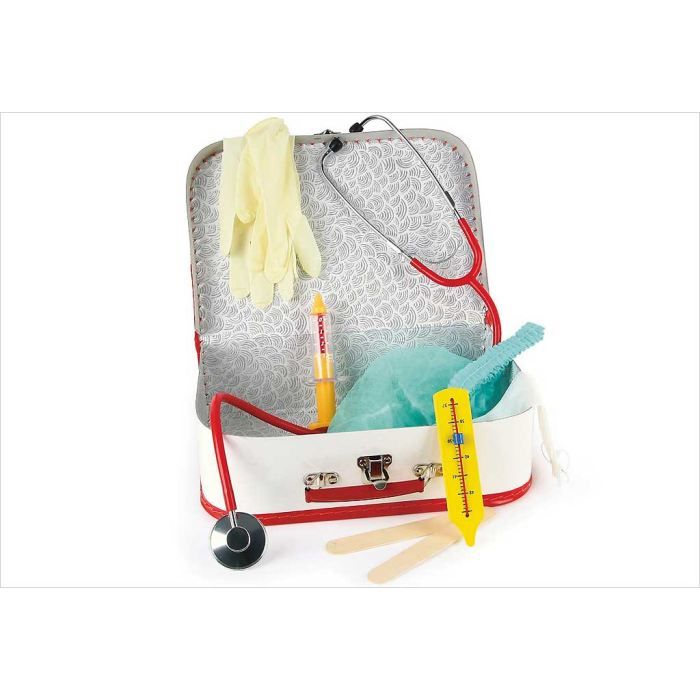 Jouet valise de docteur avec accessoires - EGMONT TOYS - Mixte - Gris - 25x18x8cm