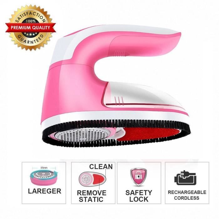 Rasoir Anti-bouloche Electrique Rechargeable Fluff Fuzz Bobble Remover anti-peluche /électriques pour Chandails Rasoir Tissu Pull Laine Purple