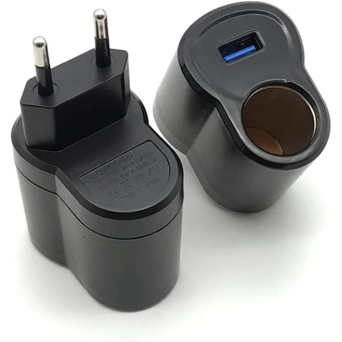 Adaptateur Allume-cigare 12V 2A - Convertisseur Secteur Pour Dashcam, GPS, Purificateur - 5