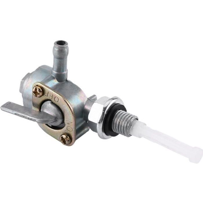Robinet D'Essence 8mm 5/16" En Aluminium - Interrupteur ON/OFF Pour Moto, Quad, ATV - Remplacement Carburant
